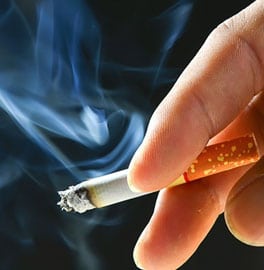 nicotine in a cigarette